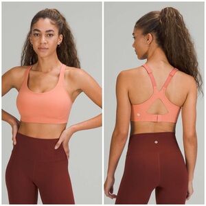 Lululemon All Powered Up Bra *Medium Support, D–G Cups Pink Savannah (Size 34DD)